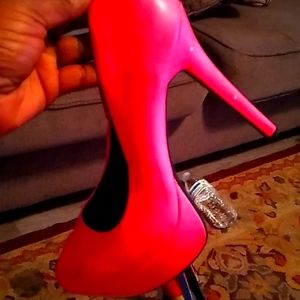 Hot pink heels